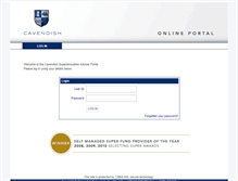 Tablet Screenshot of portal.cavendishsuper.com.au
